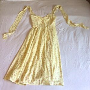 House of CB corset sundress light yellow MED